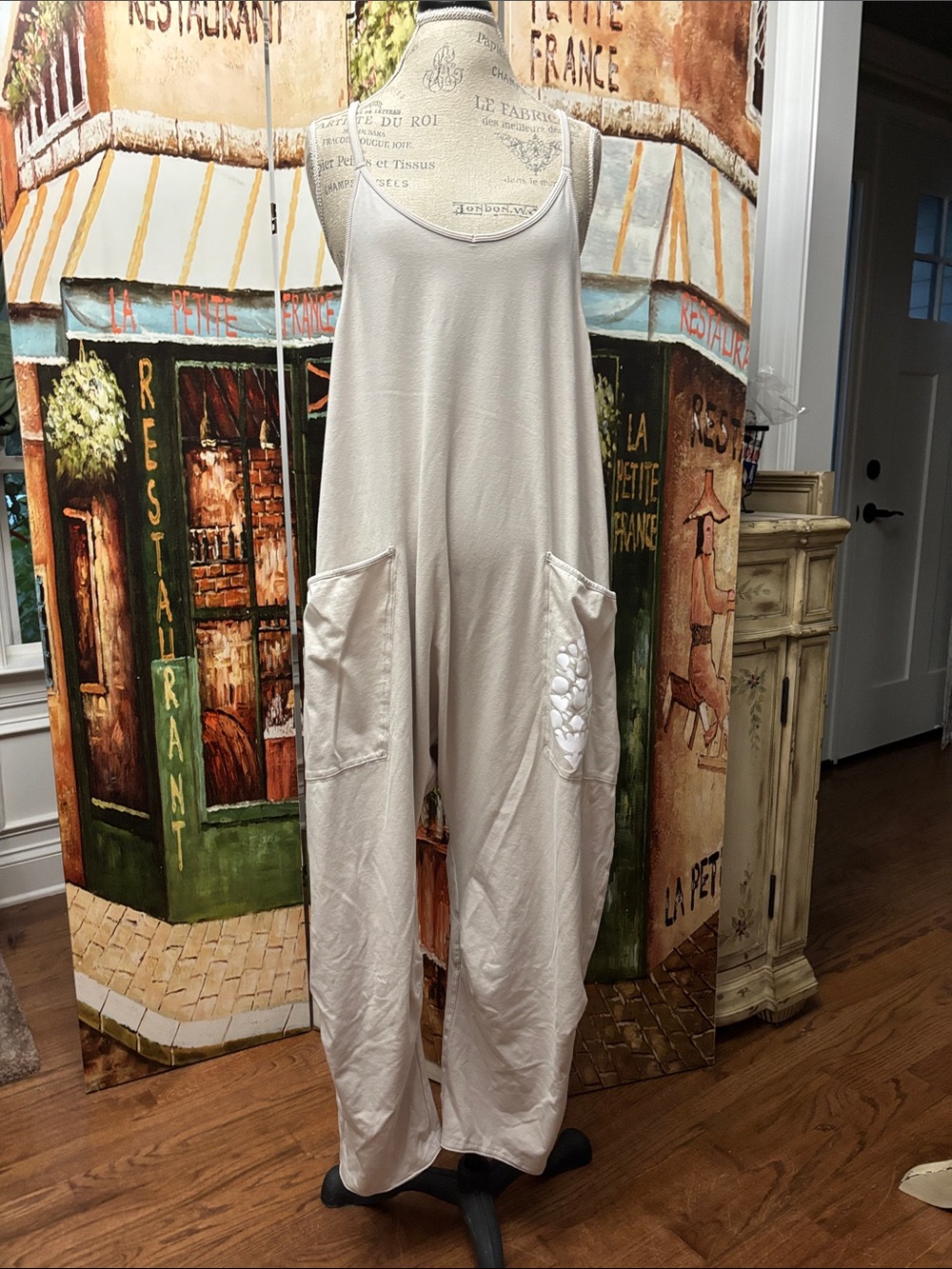 FP Movement Hot Shot Logo Onsie, City Fog Combo, Size Medium